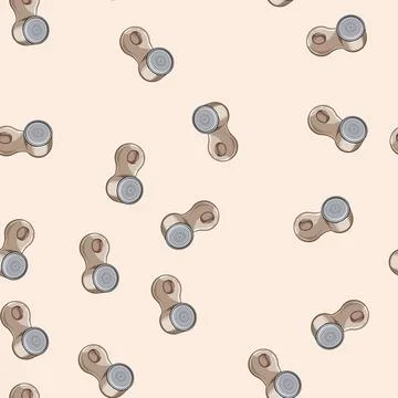 Seamless pattern wool pellet removal cartoon vector Stock Illustration