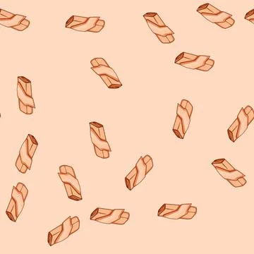 Seamless pattern wool throw blanket cartoon vector Illustrazione stock