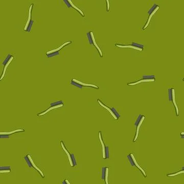 Seamless pattern wool wire brush cartoon vector イラスト素材