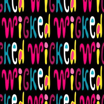 A seamless pattern of words in English in the style of graffiti. Quality vect Stock-Illustration