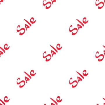 Seamless pattern with words of special offer sale tilted diagonally Stock Illustration