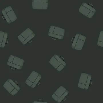 Seamless pattern work briefcase color icon vector Stock Illustration