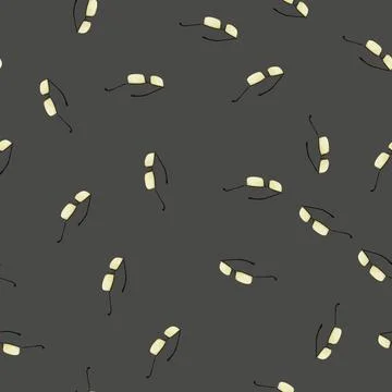 Seamless pattern work computer glasses cartoon vector イラスト素材