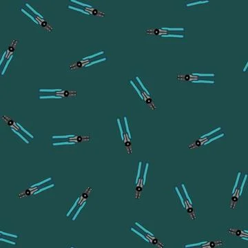 Seamless pattern work crimper tool cartoon vector Stock Illustration