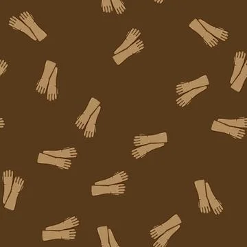 Seamless pattern work gloves welding cartoon vector イラスト素材