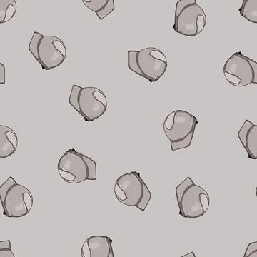 Seamless pattern work hard hat cartoon vector Stock Illustration