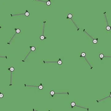 Seamless pattern work lawn mower cartoon vector Illustrazione stock