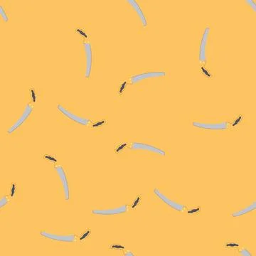 Seamless pattern work saw hand cartoon vector Stock Illustration