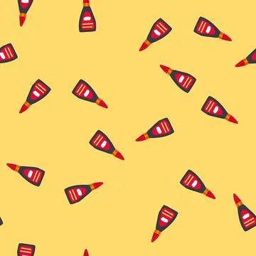 Seamless pattern work wood glue cartoon vector Stockillustratie