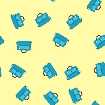 Seamless pattern worker briefcase leather cartoon vector イラスト素材