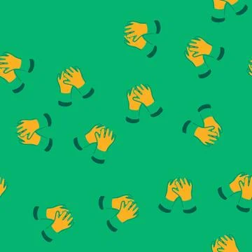 Seamless pattern worker gloves welding cartoon vector Stock Illustration
