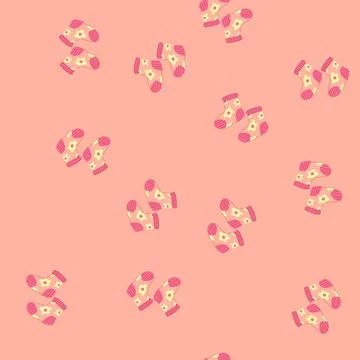 Seamless pattern worksheet toddler socks cartoon vector Illustrazione stock