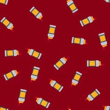 Seamless pattern workshop wood glue cartoon vector 库存插图