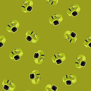 Seamless pattern worlout watch tracker cartoon vector Stock Illustration