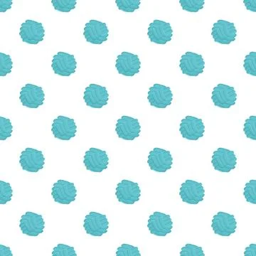 Seamless pattern with woven blue ball spheres 스톡 일러스트