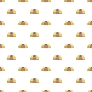 Seamless pattern of wrapped gift boxes with ribbon Stock Illustration