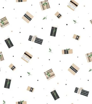Seamless pattern for wrapping paper Stock Illustration