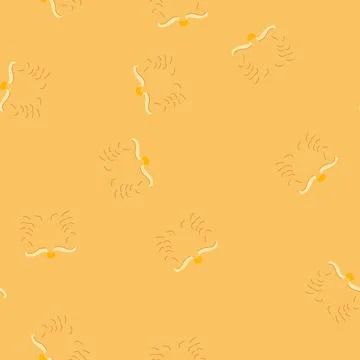 Seamless pattern wreath gold laurel cartoon vector Stock Illustration