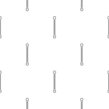 Seamless pattern with wrench icon. Spanner key. Repair symbols. Vector. Stock Illustration