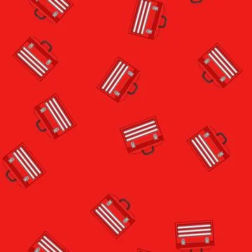 Seamless pattern wrench toolbox repair cartoon vector Illustration