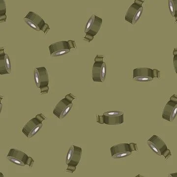 Seamless pattern wrinkled duct tape cartoon vector Stock Illustration