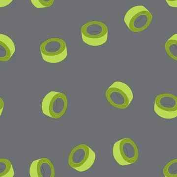 Seamless pattern wrinkled duct tape cartoon vector Stock Illustration