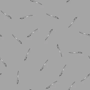 Seamless pattern write pencil cartoon vector sign color イラスト素材