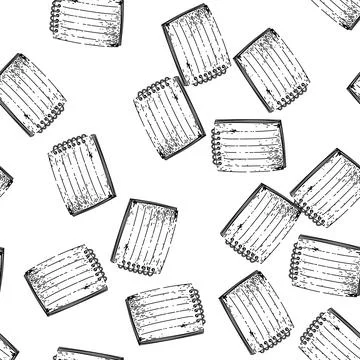 Seamless pattern writing notepad sketch hand drawn Stockillustratie