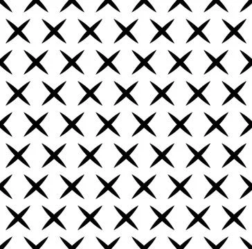 Seamless pattern with X shape. vector art. Illustrazione stock