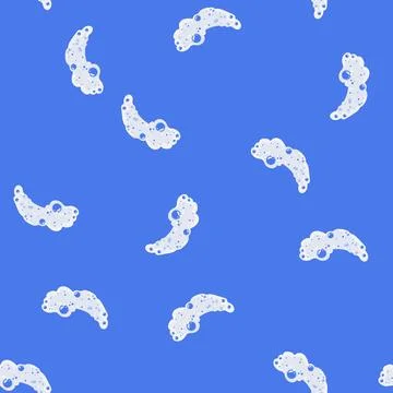 Seamless pattern y bath soap foam cartoon vector Illustrazione stock