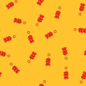 Seamless pattern year chinese firecracker cartoon vector Stockillustratie