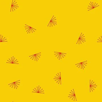 Seamless pattern year chinese flower cartoon vector Stock Illustration