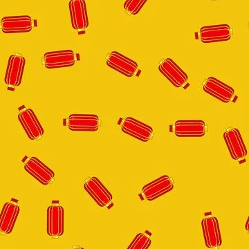 Seamless pattern year chinese lamp cartoon vector 스톡 일러스트