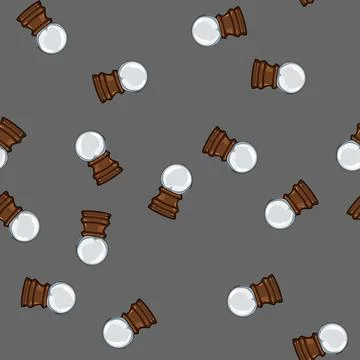 Seamless pattern year snow ball cartoon vector 库存插图