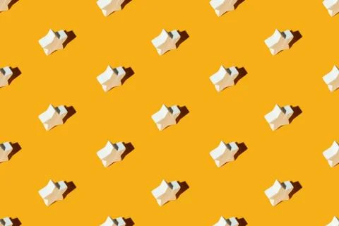 Seamless pattern yellow abstract background star Stock Photos