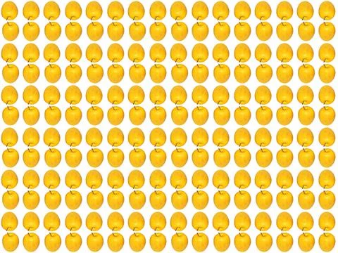 Seamless pattern of yellow apples .Simple grange pattern with apples Stock Photos