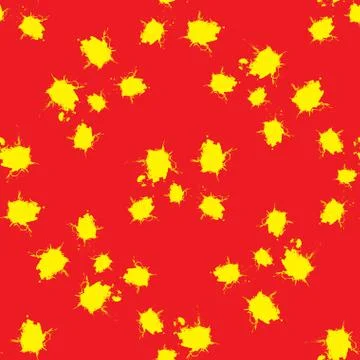 Seamless pattern yellow blots Stock Illustration