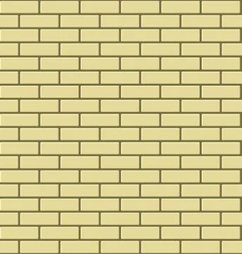 Seamless Pattern of Yellow Brick. Vector Stock Illustration