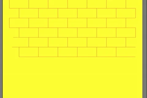 Seamless pattern of Yellow brick wall for background. - Vector footage 159 x264 Stock Footage 113348592