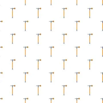 Seamless pattern with a yellow construction tool illustration イラスト素材