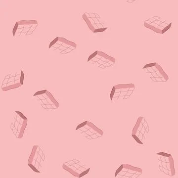 Seamless pattern yellow desk chair cushion cartoon vector Stock Illustration