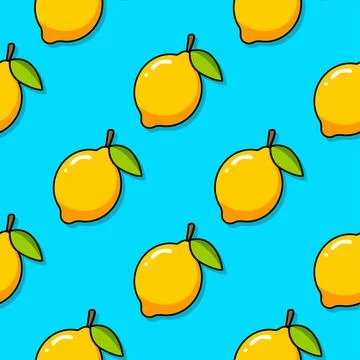 Seamless pattern. Yellow lemon. Lime pattern. Vector illustration Illustrazione stock