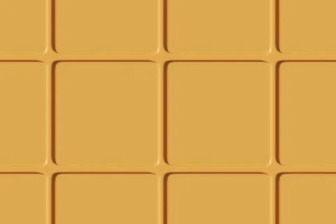 Seamless pattern of yellow mosaic tiles. 3D illustration. Stock Illustration