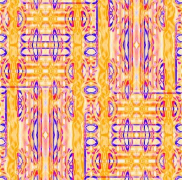 Seamless pattern yellow purple pink violet Stock Illustration