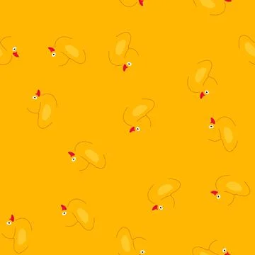 Seamless pattern yellow rubber duck toy for child bathing playtime Stock Illustration