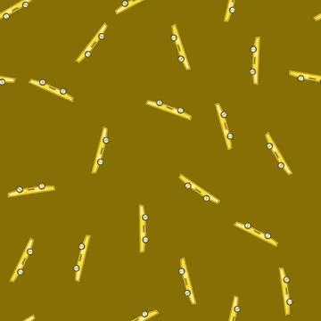 Seamless pattern Yellow spirit level for construction and accuracy 스톡 일러스트
