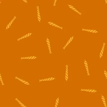 Seamless pattern yellow striped necktie accessory for business fashion Stock Illustration