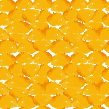 Seamless pattern with yellow watercolor stains. Wrapping paper. Stock Illustration