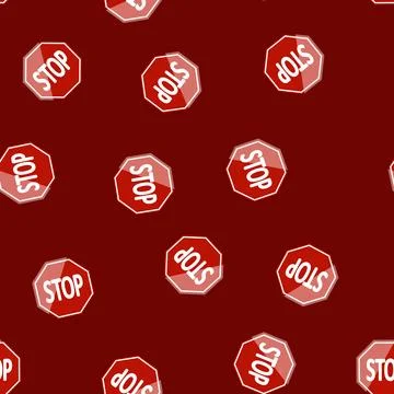 Seamless pattern yield road sign cartoon vector Illustration