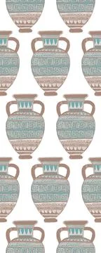 Seamless pattern of you meander Stock Illustration